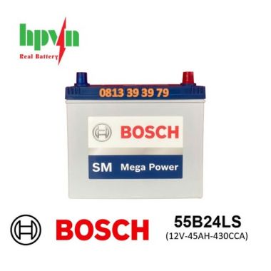 ẮC QUY BOSCH 55B24LS (12V-45AH)