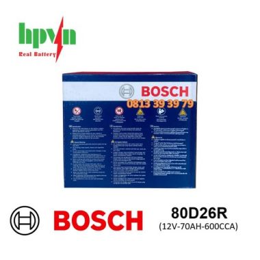 ẮC QUY BOSCH 80D26R (12V-70AH)