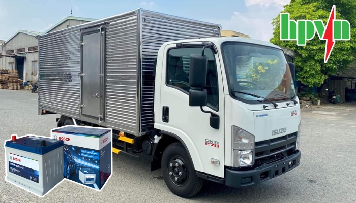 Bình ắc quy xe tải Isuzu QKR 270