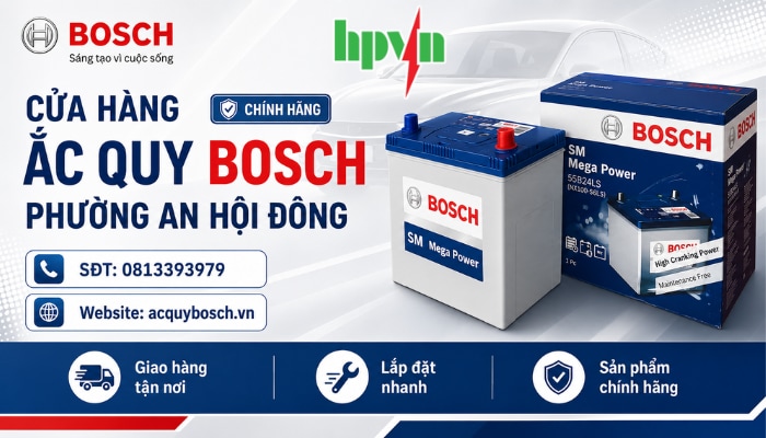 Cửa H&agrave;ng Ắc Quy Bosch Phường An Hội Đ&ocirc;ng