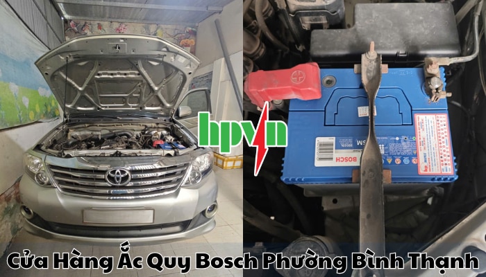 Cửa h&agrave;ng ắc quy Bosch phường B&igrave;nh Thạnh
