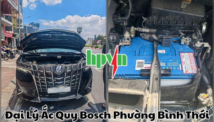 Cửa h&agrave;ng ắc quy Bosch phường B&igrave;nh Thới
