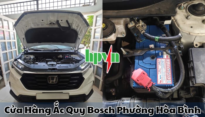 Cửa h&agrave;ng ắc quy Bosch phường H&ograve;a B&igrave;nh