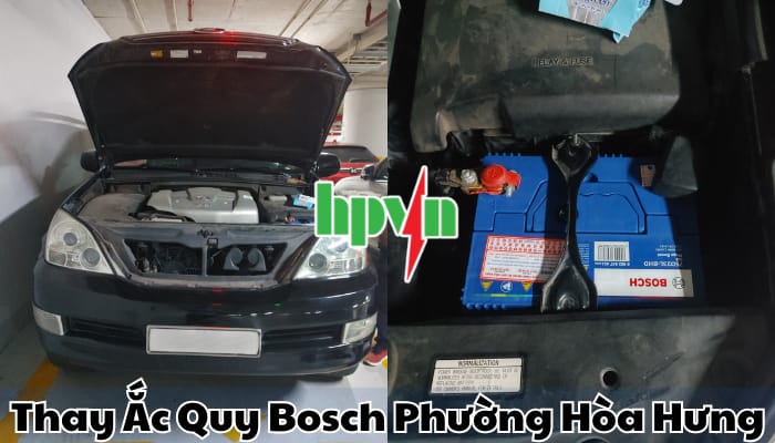 Cửa h&agrave;ng ắc quy Bosch phường H&ograve;a Hưng