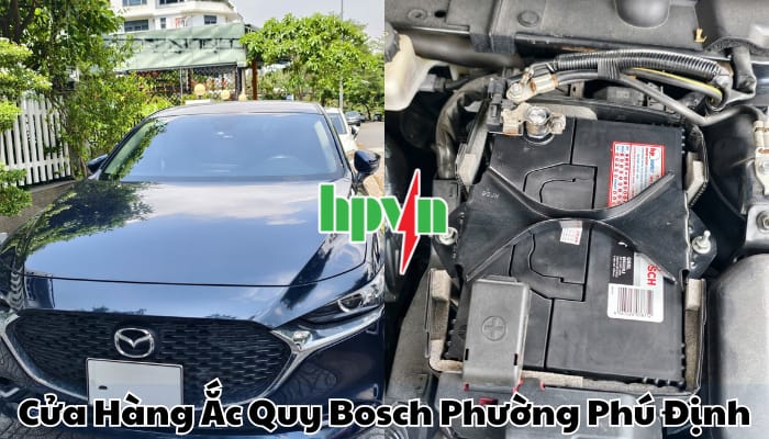 Cửa h&agrave;ng ắc quy Bosch phường Ph&uacute; Định