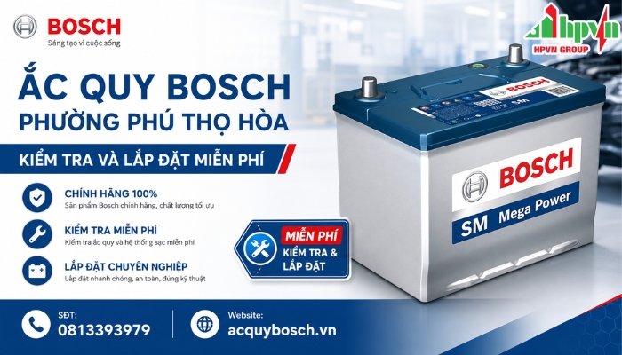 Dịch Vụ Ắc Quy Bosch Phường Ph&uacute; Thọ H&ograve;a