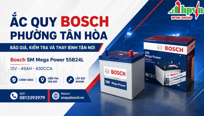 Cửa H&agrave;ng Ắc Quy Bosch Phường T&acirc;n H&ograve;a