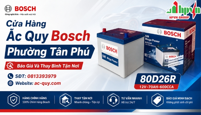 Cửa H&agrave;ng Ắc Quy Bosch Phường T&acirc;n Ph&uacute;