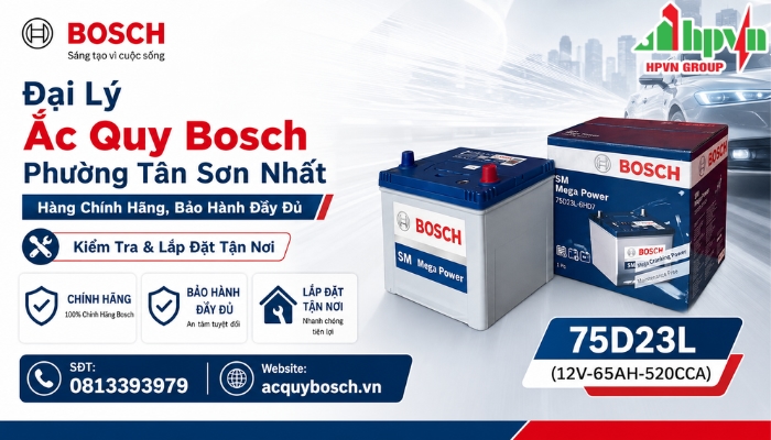 Cửa H&agrave;ng Ắc Quy Bosch Phường T&acirc;n Sơn Nhất