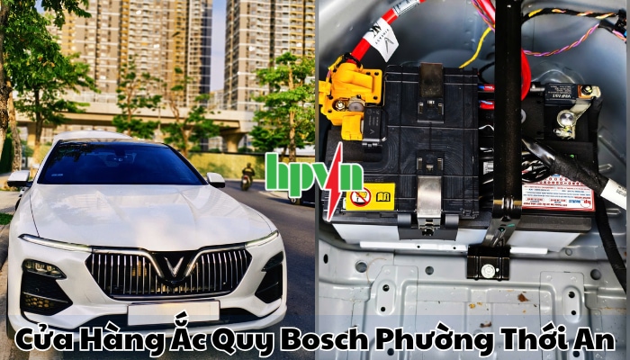 Cửa h&agrave;ng ắc quy Bosch phường Thới An