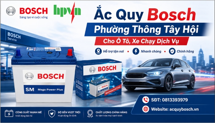 Dịch Vụ Thay Ắc Quy Bosch Phường Th&ocirc;ng T&acirc;y Hội
