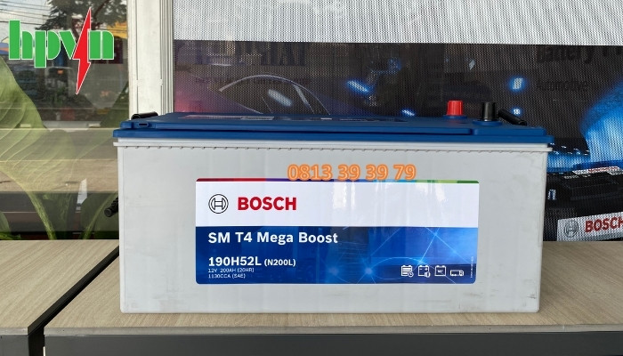 Bình ắc quy Bosch 190H52L 12V - 200Ah chính hãng