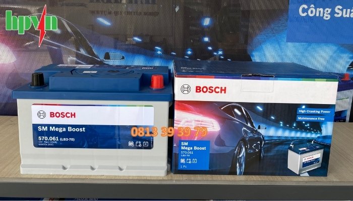 Sản phẩm bình ắc quy Bosch 570.061 12V - 70Ah