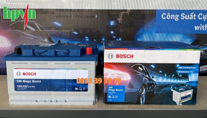Bình ắc quy Bosch 590.082 12V - 90Ah