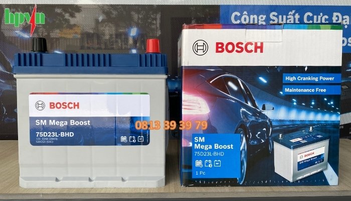 Ắc quy Bosch 75D23L
