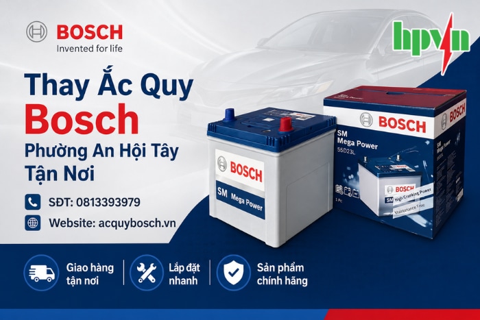 Dịch Vụ Giao Và Thay Ắc Quy Bosch Phường An Hội Tây Tận Nơi