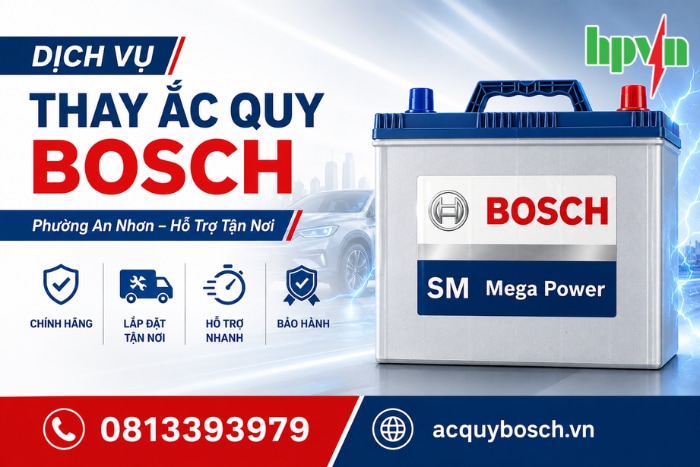 Dịch Vụ Thay Ắc Quy Bosch Phường An Nhơn – Hỗ Trợ Tận Nơi Giá Tốt