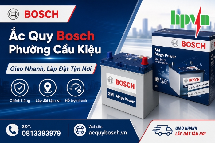 Ắc Quy Bosch Phường Cầu Kiệu – Giao Nhanh, Lắp Đặt Tận Nơi