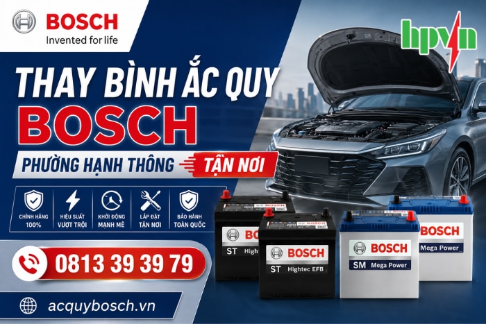 Thay Ắc Quy Bosch Phường Hạnh Thông Tận Nơi - Có Mặt Nhanh Chóng