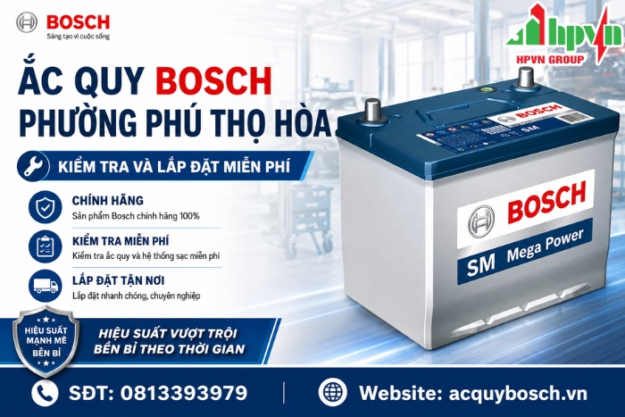 Ắc Quy Bosch Phường Phú Thọ Hòa – Kiểm Tra Và Lắp Đặt Miễn Phí