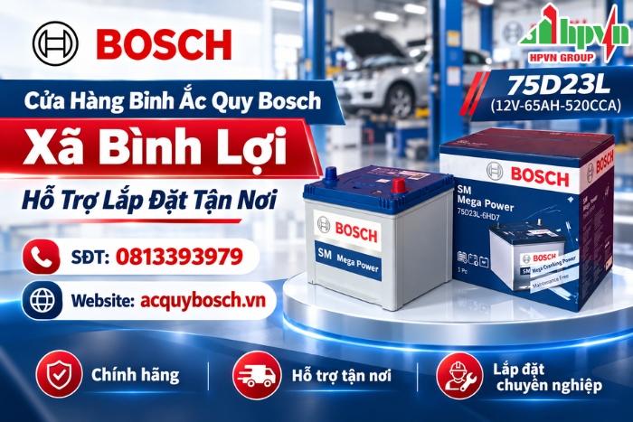 Cửa Hàng Bình Ắc Quy Bosch Xã Bình Lợi – Hỗ Trợ Lắp Đặt Tận Nơi