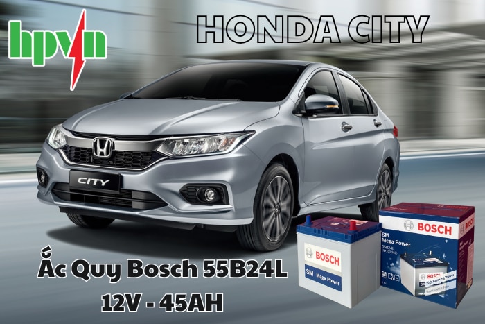 Thay Ắc Quy Bosch Xe Honda City Chính Hãng, Bảo Hành Rõ Ràng