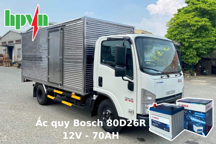 Thay Bình Ắc Quy Xe Tải Isuzu QKR 270 Chính Hãng
