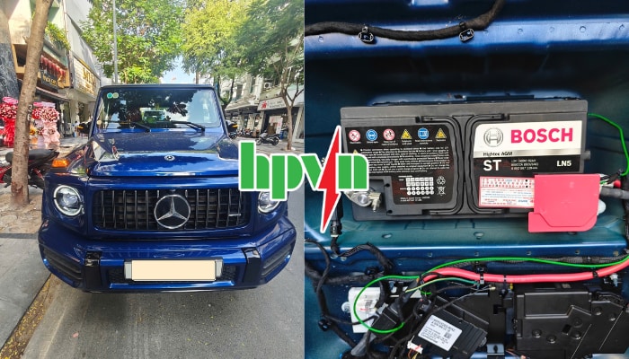 Lắp đặt ắc quy Bosch LN5(12V - 95AH) xe Mercedes AMG G63