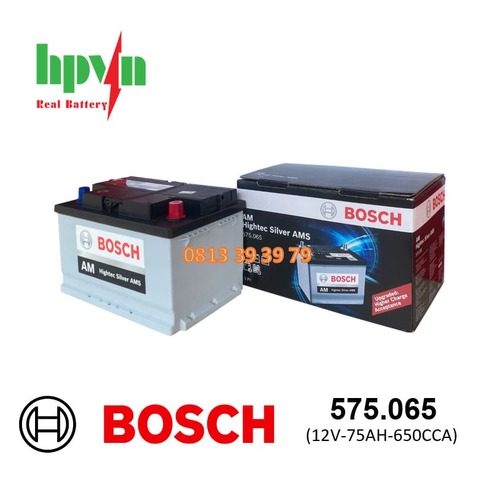  Ắc Quy Bosch Hightec AMS 575.065 (12V - 75Ah)
