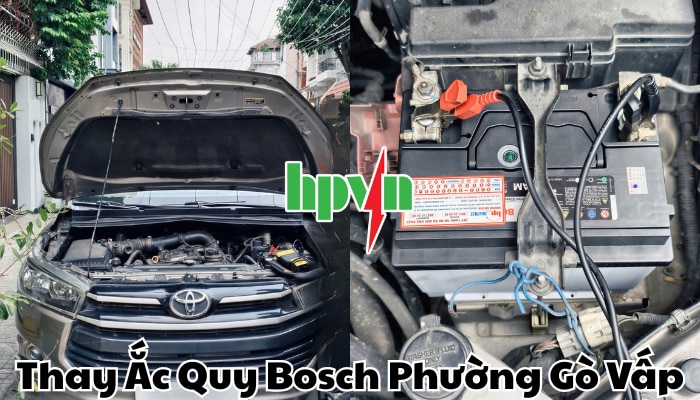 Thay b&igrave;nh ắc quy Bosch phường G&ograve; Vấp tận nơi