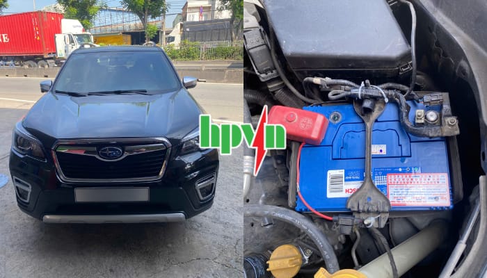 Thay b&igrave;nh ắc quy Bosch xe Subaru Forester
