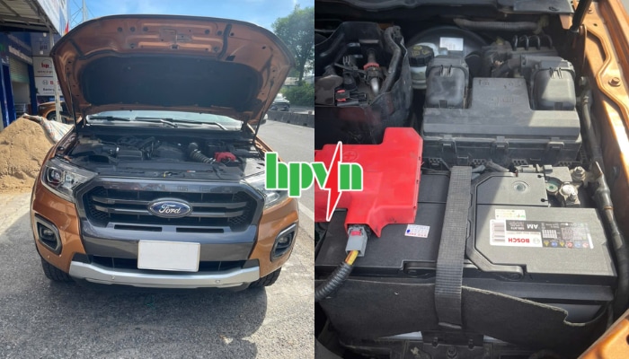 Quy tr&igrave;nh thay ắc quy Bosch xe Ford Wildtrak